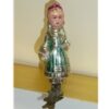 Girl w/Basket Glass Ornament
