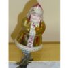 Girl w/Gold Coat Glass Ornament