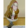 Girl w/Gold Coat Glass Ornament
