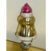Girl w/Gold Coat Glass Ornament