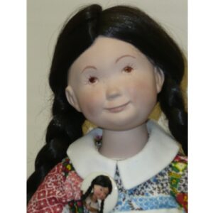 Suzanne Gibson Doll in Patterned Dress