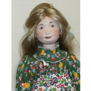 Suzanne Gibson Doll in Green Floral Dress