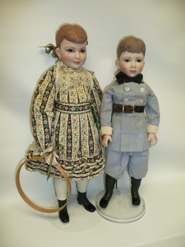 Martha Thompson 1950's Betsy Sheffield & Little Brother, NIADA Doll Artist-0