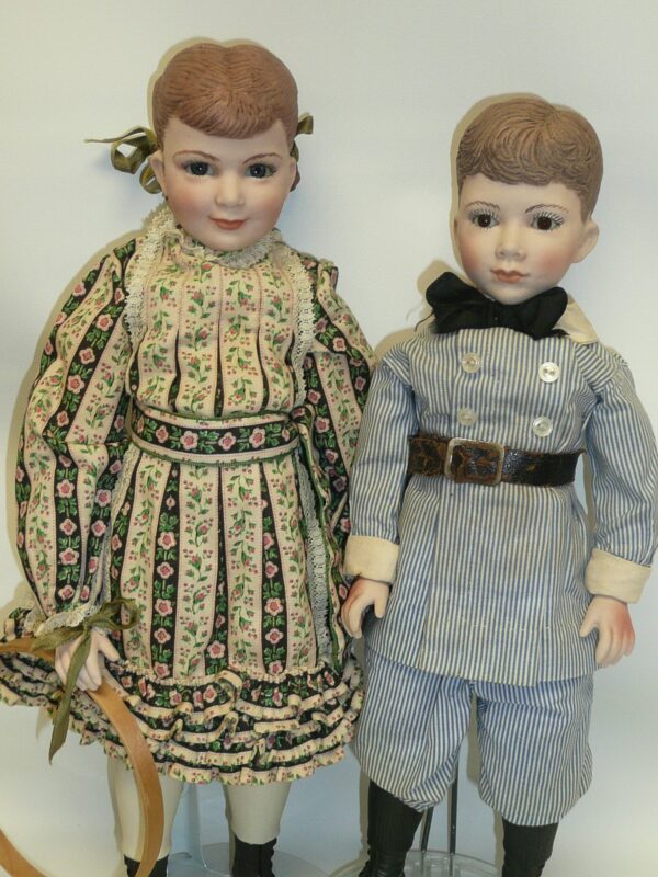 Martha Thompson 1950's Betsy Sheffield & Little Brother, NIADA Doll Artist-12480