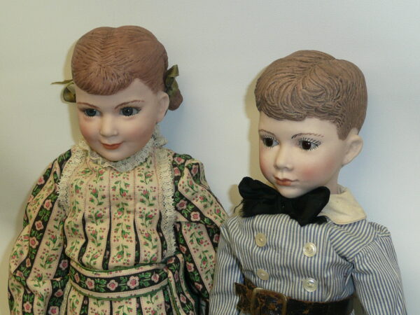 Martha Thompson 1950's Betsy Sheffield & Little Brother, NIADA Doll Artist-12477