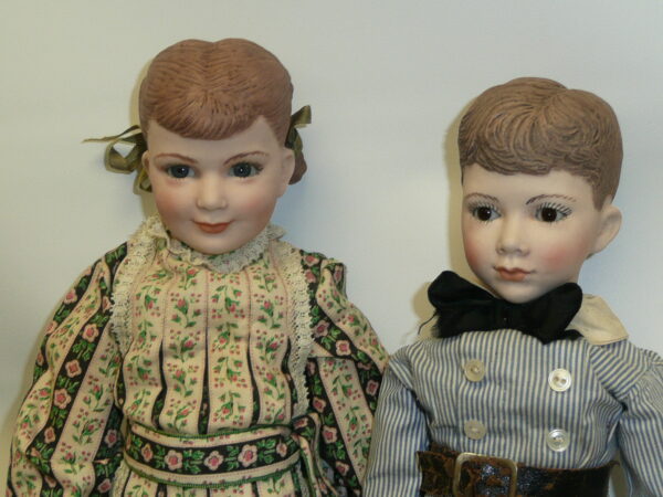 Martha Thompson 1950's Betsy Sheffield & Little Brother, NIADA Doll Artist-12488