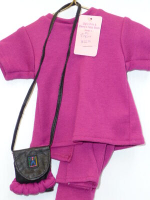American Girl Purple Top & Pants with Purse, Tagged