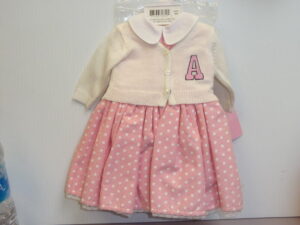 American Girl Size Polka Dot Dress & Sweater