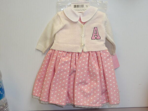 American Girl Size Polka Dot Dress & Sweater