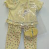 American Girl Size Yellow Print Pajamas
