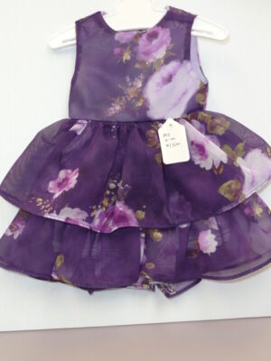 American Girl Size Purple Floral Dress