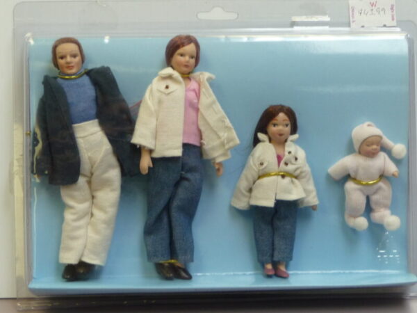 Miniature Modern Dollhouse Family #G7629