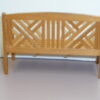 Miniature Dollhouse Size "Teak" Bench - Image 3