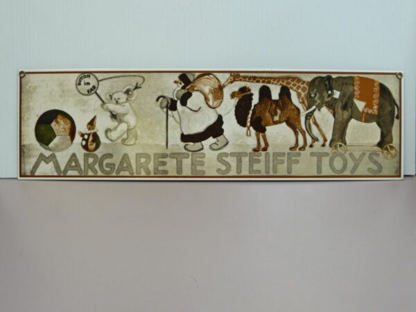 Enamel Over Metal Steiff Sign