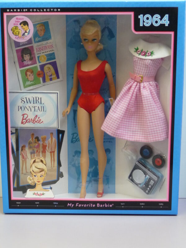 bereik zal ik doen Gevangenisstraf 1964 Barbie Repro., Swirl Ponytail, 2010 GAW - Gigis Dolls