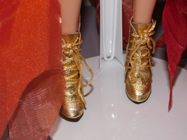 16” OOAK “Phoenix” by Lisa Gates of Dazzle ‘em Repaints Shoes