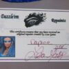 16” OOAK “Oceania” by Lisa Gates of Dazzle ‘em Repaints Certificate