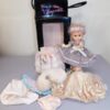 1950’s Elsa Schiaparelli 8in Virga Go-Go fashion doll w/Hide Away Trunk & Wardrobe