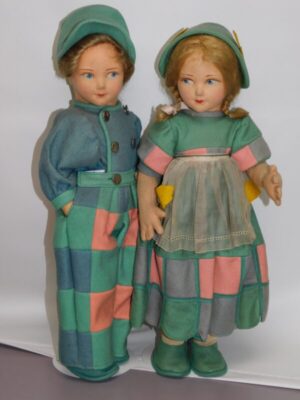 18” All original Norah Wellings Dutch Pair