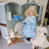 Tonner 14” Porcelain Lilly Carlyle & Dolly Trunk Set