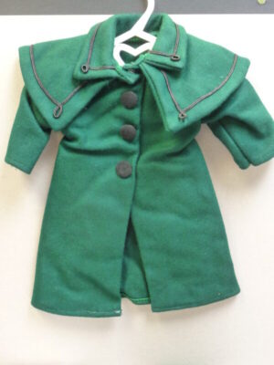 Dark Green Winter Coat, Hat, Gloves & Underpants, American Girl Size