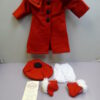 Red Winter Coat, Hat, Gloves & Underpants, American Girl Size