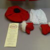 Red Winter Coat, Hat, Gloves & Underpants, American Girl Size - Image 4