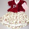 Ruby Red 12" Doll Clothing, Velvet Flower
