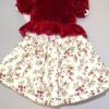 Ruby Red 12" Doll Clothing, Velvet Flower - Image 3