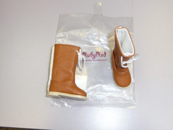 Ruby Red, Brown Boots - Image 3