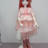 16" Goodreau Resin BJD W/Pink Hair & Outfit, Blue Eyes