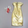 Dressmaker Details Couture Gold Dress & Red Shoes - Image 3