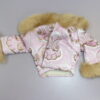 Dressmaker Details Couture Pink Faux Fur Trimmed Coat