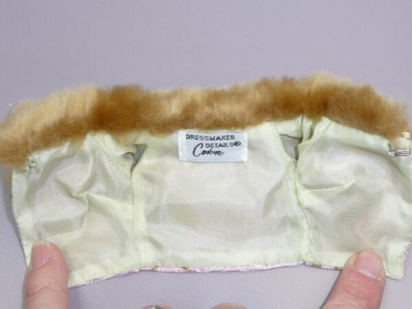Dressmaker Details Couture Pink Faux Fur Trimmed Coat - Image 4