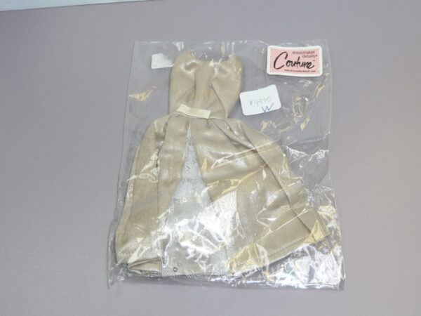 Dressmaker Details Couture Beige Dress - Image 4