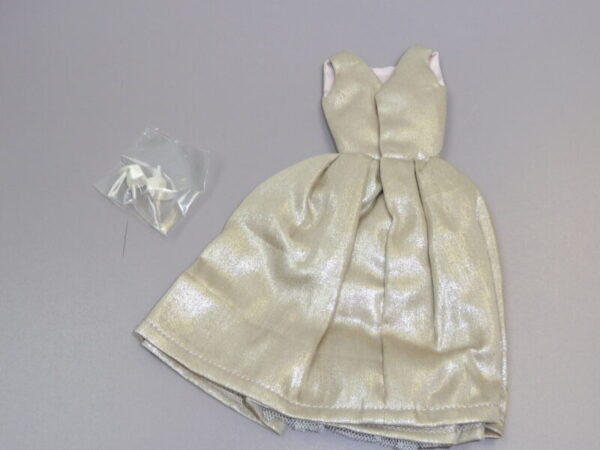 Dressmaker Details Couture Beige Dress - Image 3