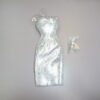 Dressmaker Details Couture Silver Dress - Image 4