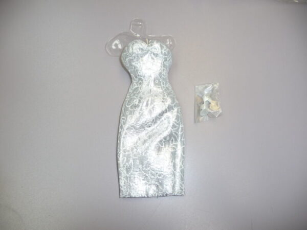 Dressmaker Details Couture Silver Dress - Image 4