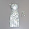 Dressmaker Details Couture Silver Dress