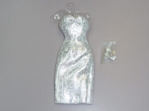 Dressmaker Details Couture Silver Dress