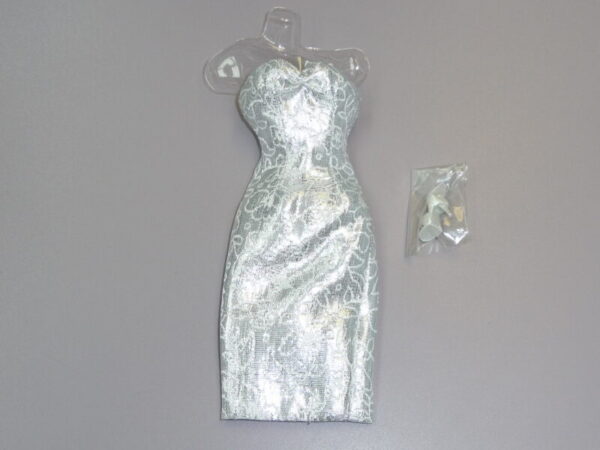 Dressmaker Details Couture Silver Dress