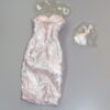 Dressmaker Details Couture Pink & Silver Dress - Image 3