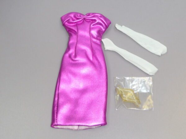 Dressmaker Details Couture Magenta Dress w/Shoes & Gloves