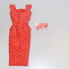 Dressmaker Details Couture Red Dress w/Shoes