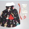 Dressmaker Details Couture Barbie Pattern Dress w/Belt, Earrings & Shoes