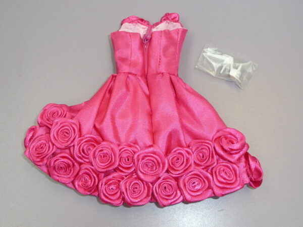 Dressmaker Details Couture Hot Pink Rose Dress & Shoes - Image 4