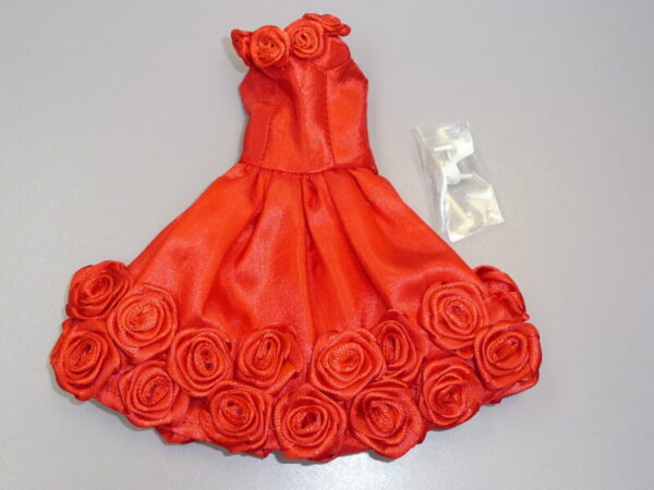 Dressmaker Details Couture Red Rose Dress & Shoes