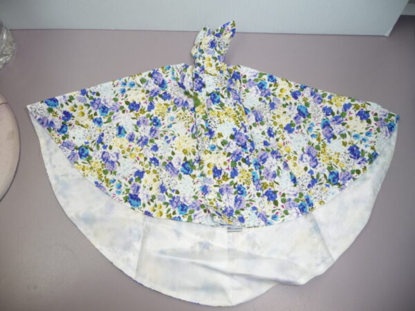 Dressmaker Details Pret `a Porter Blue & Purple Floral Print Dress, Shoes & Jewelry