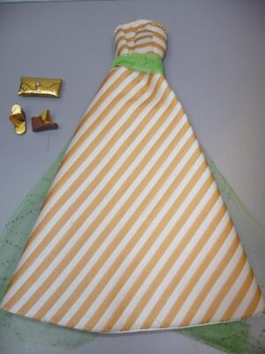 Barbie Size Dress, Shoes & Purse