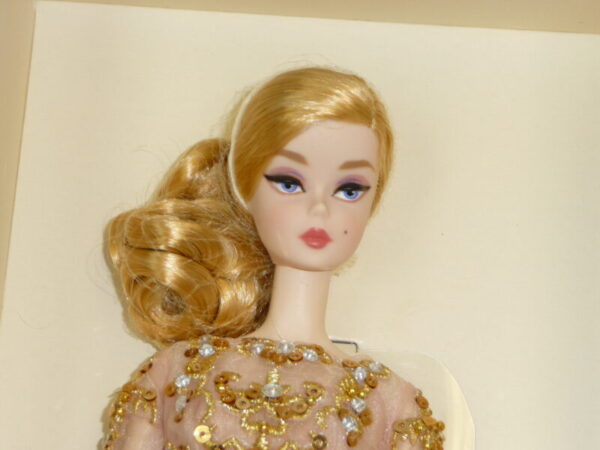 Silkstone Barbie, Black & Gold Cocktail Dress - Image 5